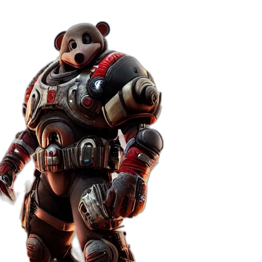concept art, 3d render, humanlike, mikey transparent PNG cut-out