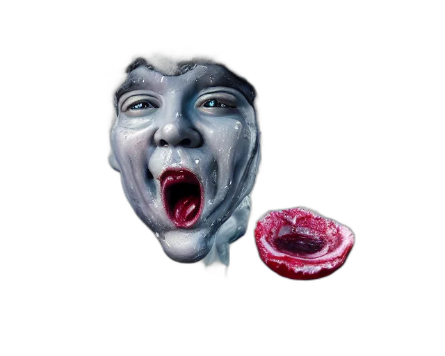 mask, face, creature, food, 3d render, concept art, photorealistic, watercolor transparent PNG cut-out
