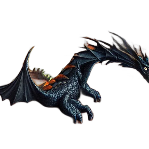dragon, animal, creature, staff, 3d render, concept art, fantasy art, pixel art transparent PNG cut-out