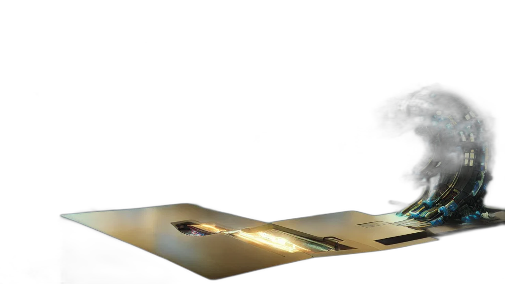 sword, umbrella, weapon, staff, 3d render, concept art, photorealistic, fog transparent PNG cut-out