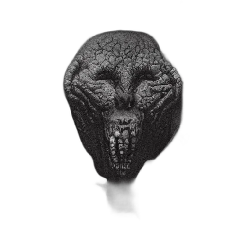 mask, jewelry, creature, face, 3d render, photorealistic, concept art, fantasy art transparent PNG cut-out