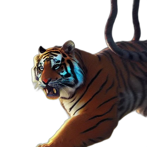 animal, creature, 3d render, photorealistic transparent PNG cut-out