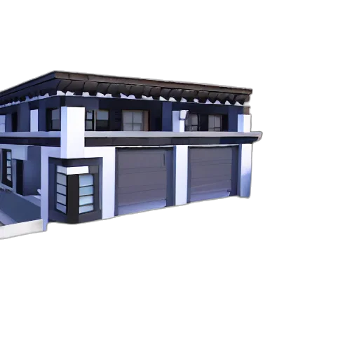 building, 3d render, concept art, photorealistic transparent PNG cut-out