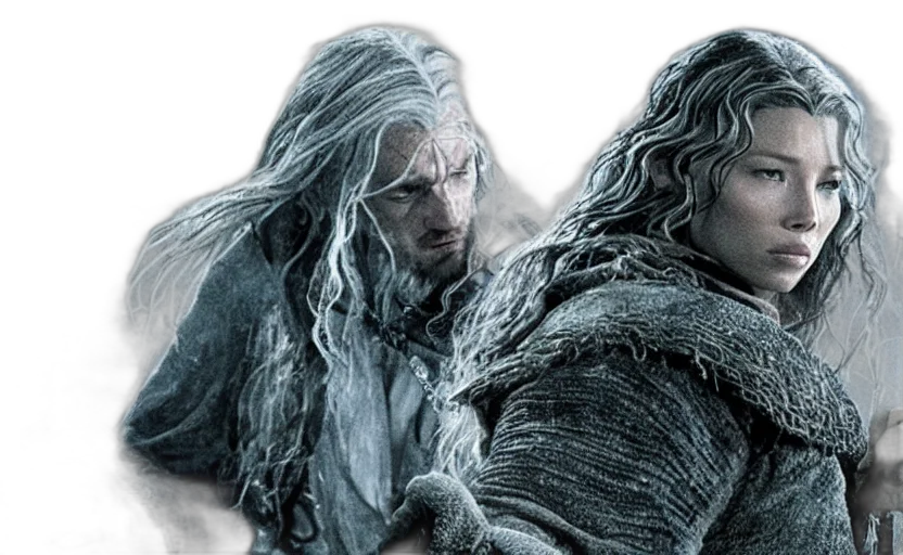 concept art, fantasy art, snow, fire transparent PNG cut-out