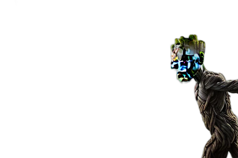 mask, robot, dragon, crown, pixel art, 3d render, concept art, fantasy art transparent PNG cut-out
