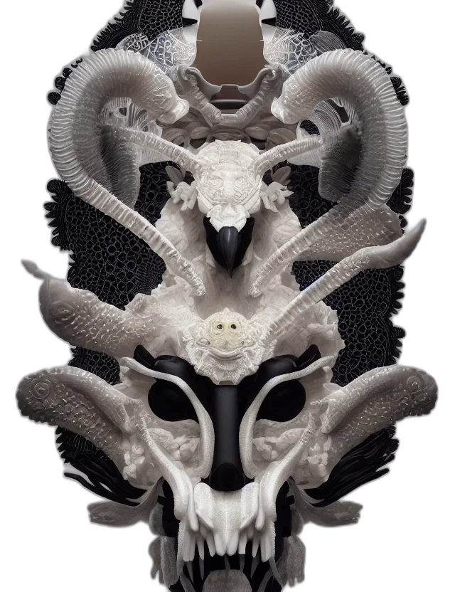 dragon, mask, crown, animal transparent PNG cut-out