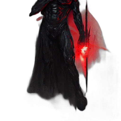 staff, mask, creature, weapon, concept art, fantasy art, comic book art, pixel art transparent PNG cut-out
