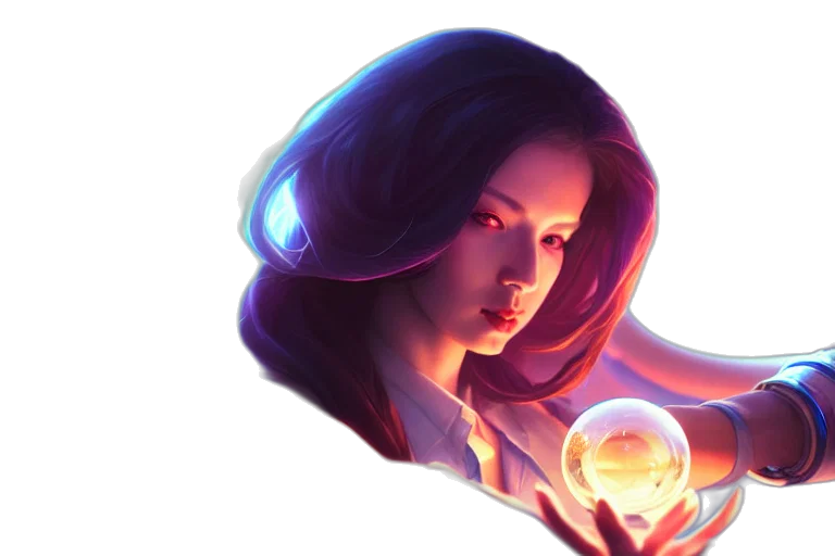 concept art, fantasy art, photorealistic, cyberpunk transparent PNG cut-out