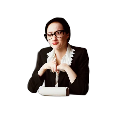 staff, jacket, cartoon, portrait transparent PNG cut-out