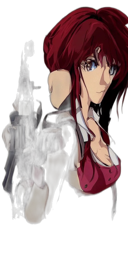 weapon, sword, staff, anime, concept art, fantasy art, watercolor, red transparent PNG cut-out