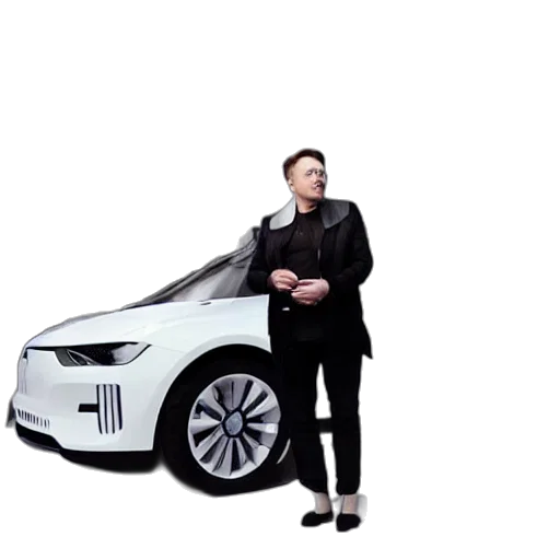 car, robot, concept art, elon transparent PNG cut-out