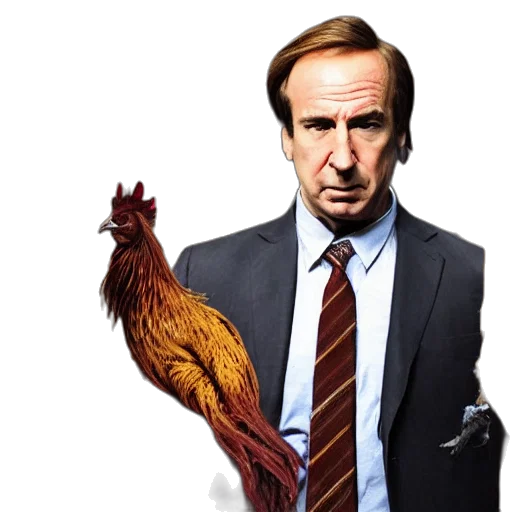 animal, photorealistic, concept art, saul, goodman, rooster, medieval, torture transparent PNG cut-out