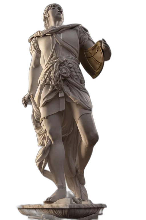 dress, sword, 3d render, concept art transparent PNG cut-out
