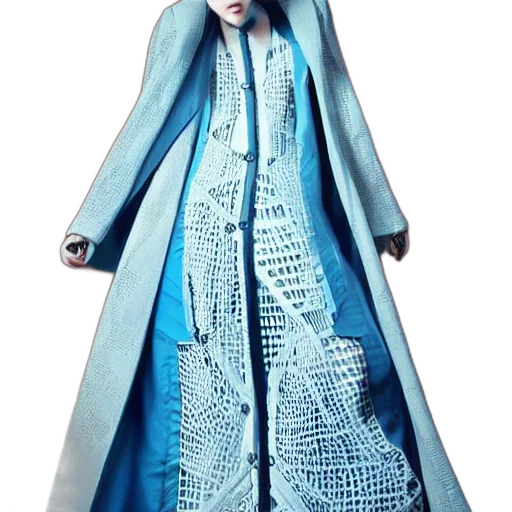 dress, jacket, 3d render, concept art transparent PNG cut-out