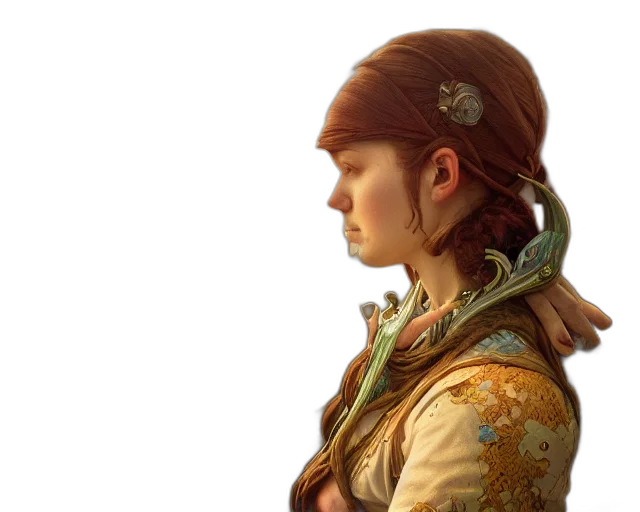 face, staff, concept art, photorealistic transparent PNG cut-out