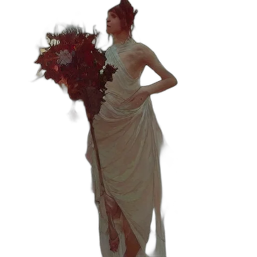 dress, crown, staff, hat transparent PNG cut-out