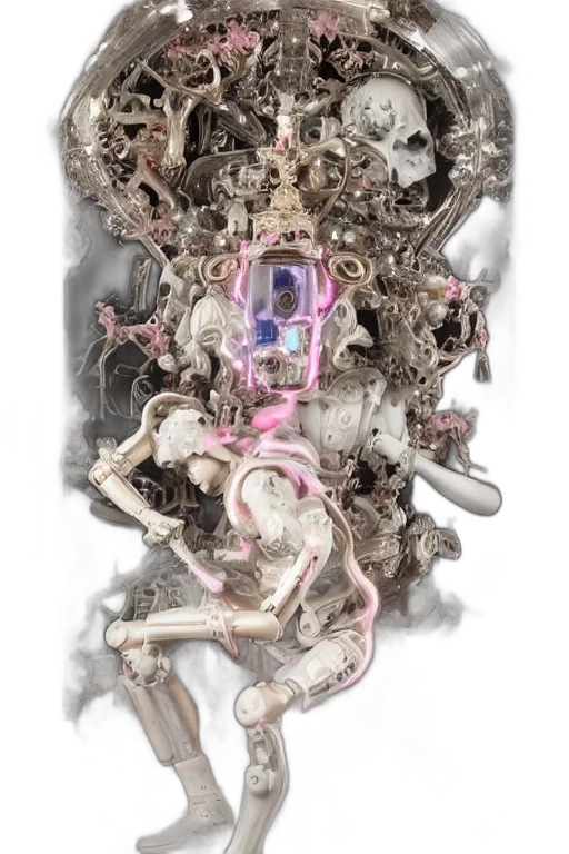 robot, mask, jewelry, car, concept art, 3d render, cyberpunk, fantasy art transparent PNG cut-out