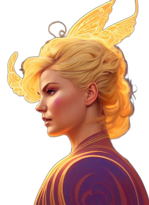 crown, face, dragon, hair transparent PNG cut-out