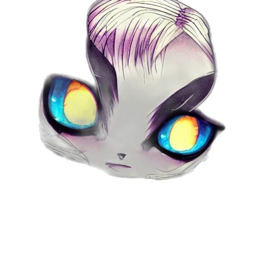 creature, mask, dragon, watercolor transparent PNG cut-out