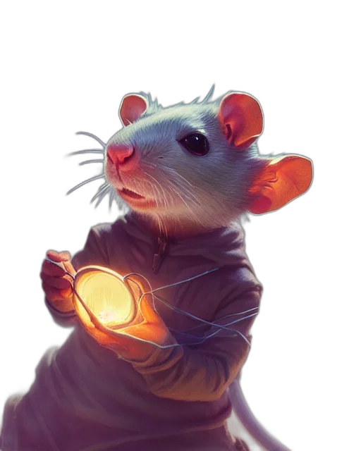 jacket, animal, creature, concept art, cyberpunk, fantasy art, photorealistic, neon lights transparent PNG cut-out