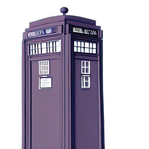 3d render, concept art, pixel art, comic book art, outer space, police, box, shown transparent PNG cut-out