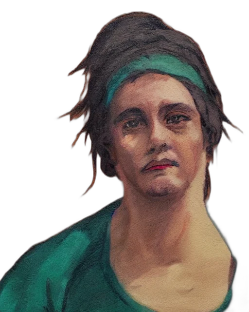 face, oil painting, photorealistic, watercolor transparent PNG cut-out