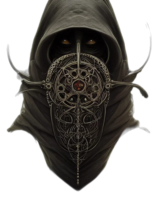 mask, face, hat, weapon transparent PNG cut-out