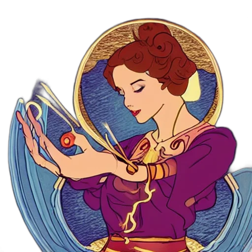 jewelry, staff, crown, fantasy art transparent PNG cut-out