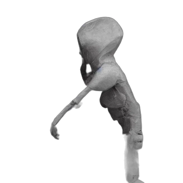 staff, robot, creature, weapon, 3d render, concept art, photorealistic, outer space transparent PNG cut-out