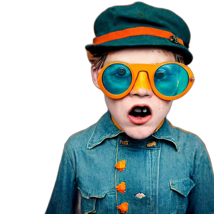 mask, face, hat, staff, photorealistic, 3d render, kodak, portra transparent PNG cut-out