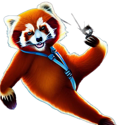 staff, animal, concept art, 3d render transparent PNG cut-out