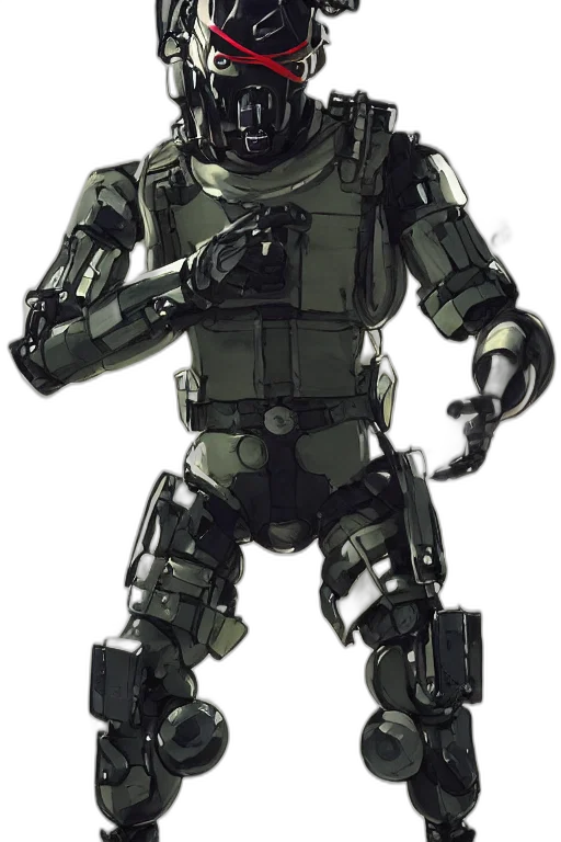 robot, weapon, concept art, 3d render transparent PNG cut-out