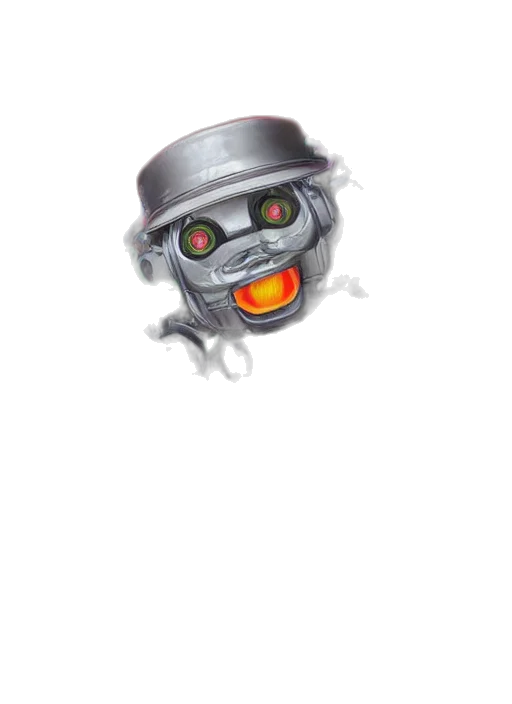 robot, mask, jewelry, weapon, concept art, 3d render, pixel art, fantasy art transparent PNG cut-out