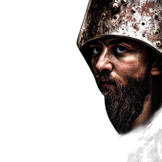 sword, face, photorealistic, fantasy art, concept art, comic book art, photo, holy transparent PNG cut-out