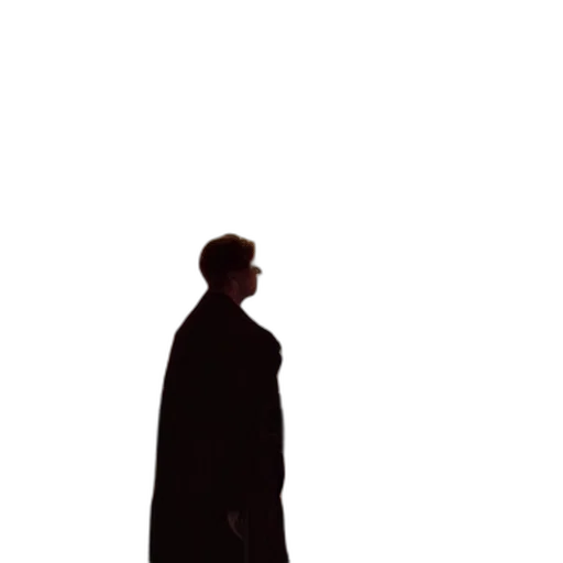 jacket, staff, umbrella, robot transparent PNG cut-out