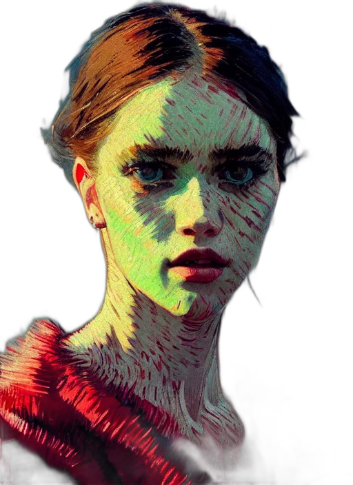 face, dress, mask, creature transparent PNG cut-out