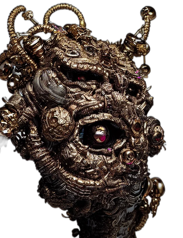 mask, crown, face, jewelry, concept art, photorealistic, fantasy art, 3d render transparent PNG cut-out