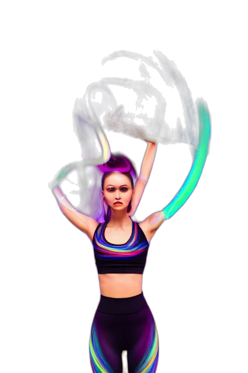 hair, staff, pixel art, 3d render transparent PNG cut-out