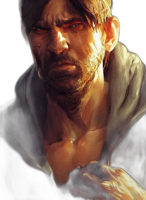 face, photorealistic, concept art, fantasy art transparent PNG cut-out