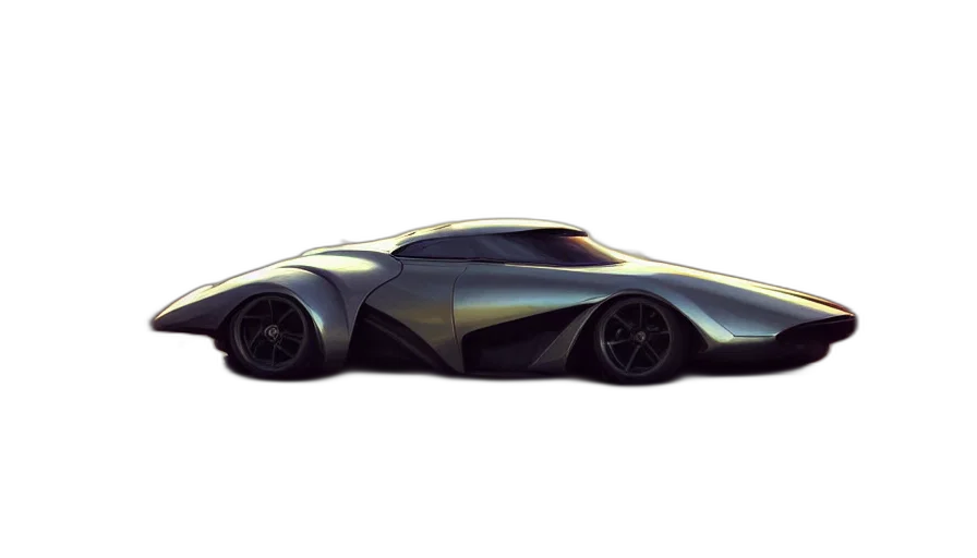 car, concept art, 3d render, photorealistic transparent PNG cut-out