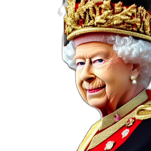 crown, face, photorealistic, 3d render transparent PNG cut-out