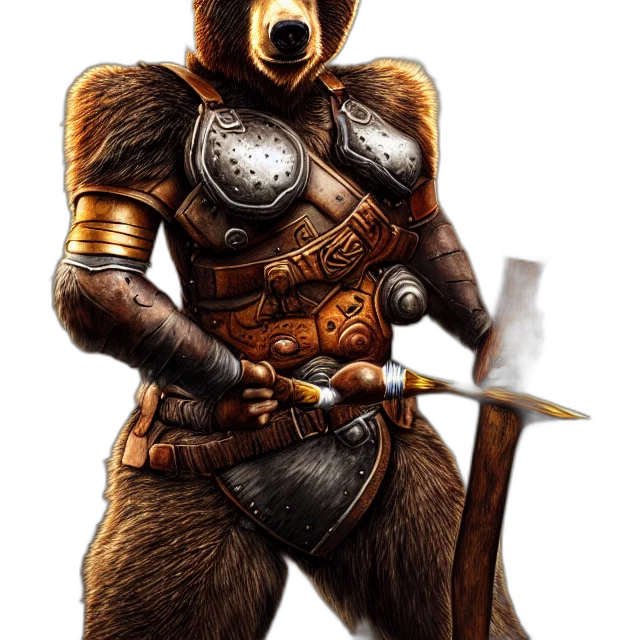 staff, animal, sword, weapon, fantasy art, concept art, 3d render, comic book art transparent PNG cut-out