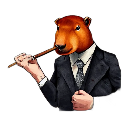 staff, animal, concept art, photorealistic transparent PNG cut-out