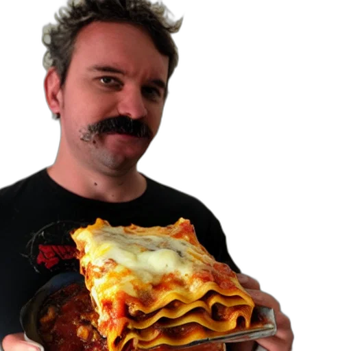 food, animal, creature, face, man, lasagna, brains transparent PNG cut-out