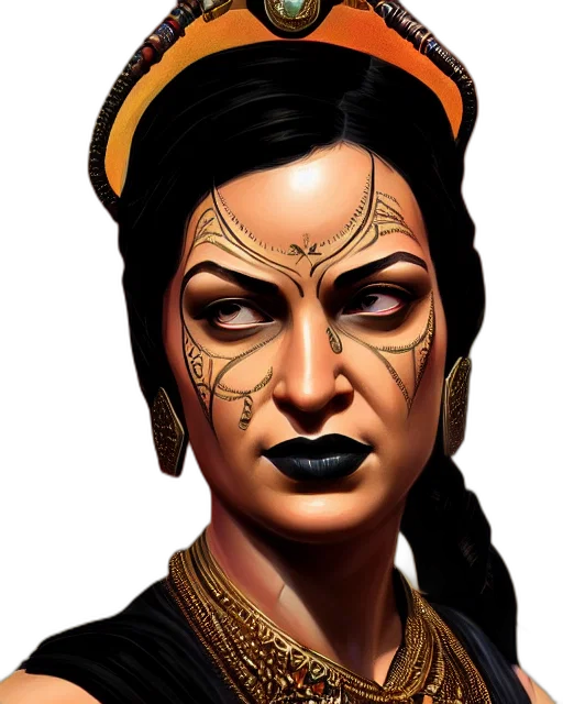 face, staff, mask, fantasy art transparent PNG cut-out