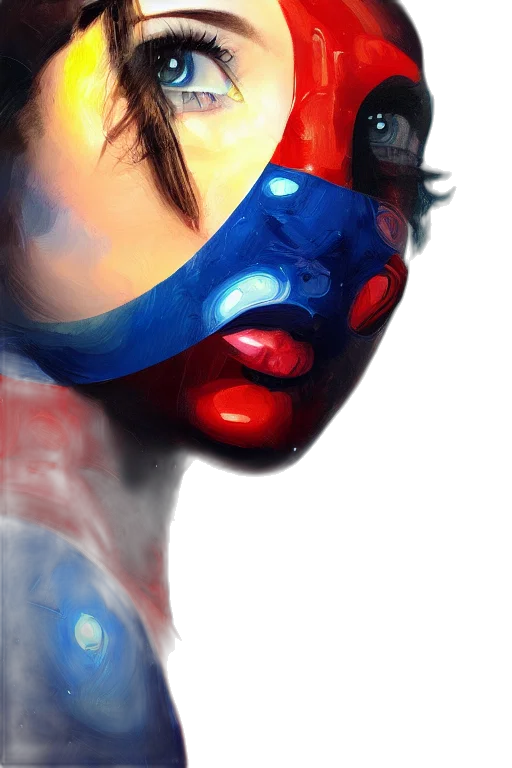 mask, face, dress, bottle, photorealistic, 3d render, oil painting, comic book art transparent PNG cut-out