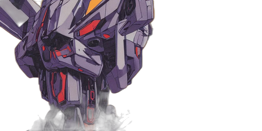 robot, concept art, watercolor, risograph transparent PNG cut-out