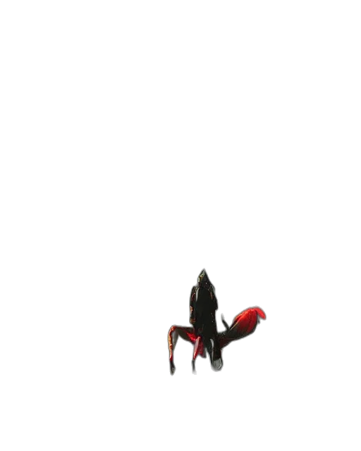 animal, shoes, creature, umbrella, pixel art, 3d render, concept art, fantasy art transparent PNG cut-out