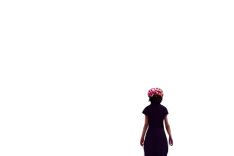dress, hat, crown, umbrella, pixel art, 3d render, concept art, anime transparent PNG cut-out