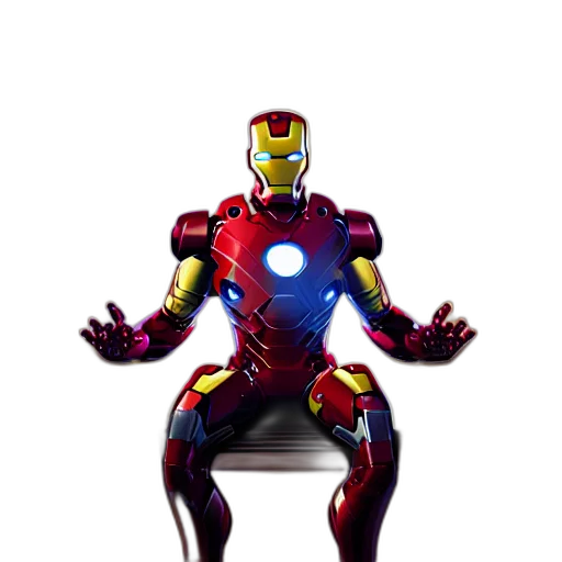 robot, animal, 3d render, concept art, comic book art, pixel art, iron, man transparent PNG cut-out